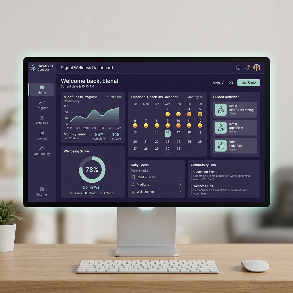PROMEYZA Conecta Dashboard Mockup